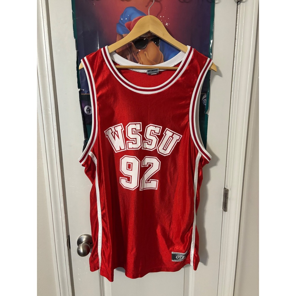 OT Sports WSSU Rams 92 Basketball Jersey Mens Large Red Winston-Salem State HBCU